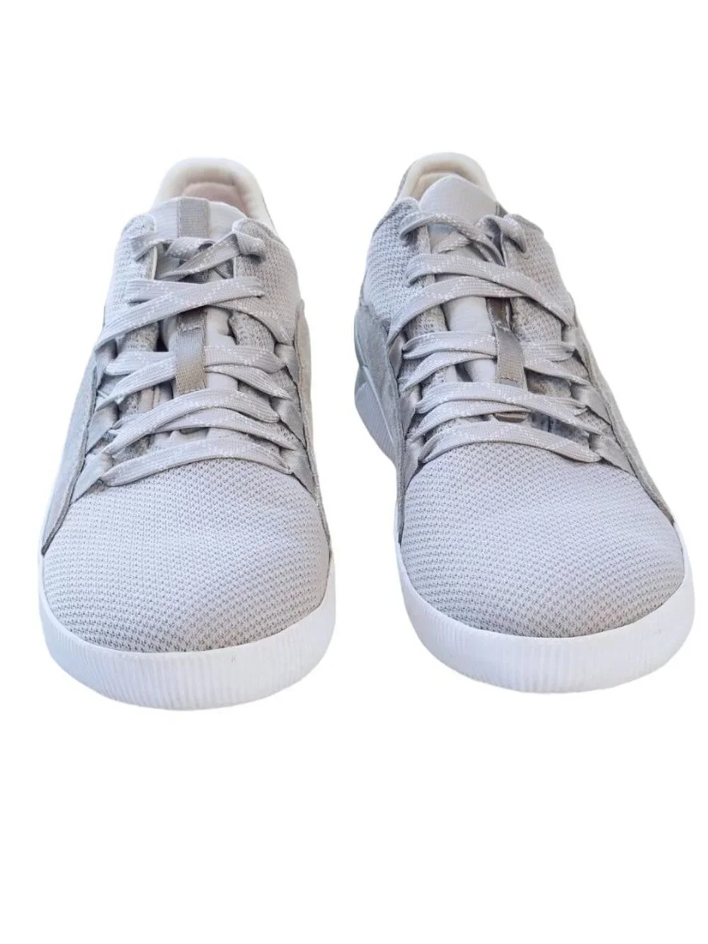 SOREL out and About Women's Sneakers Gray/White Textile/Leather Lace-up Lightwei